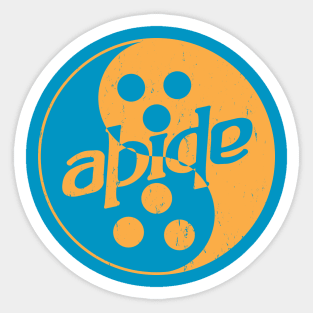 Abide Ambigram Logo Sticker